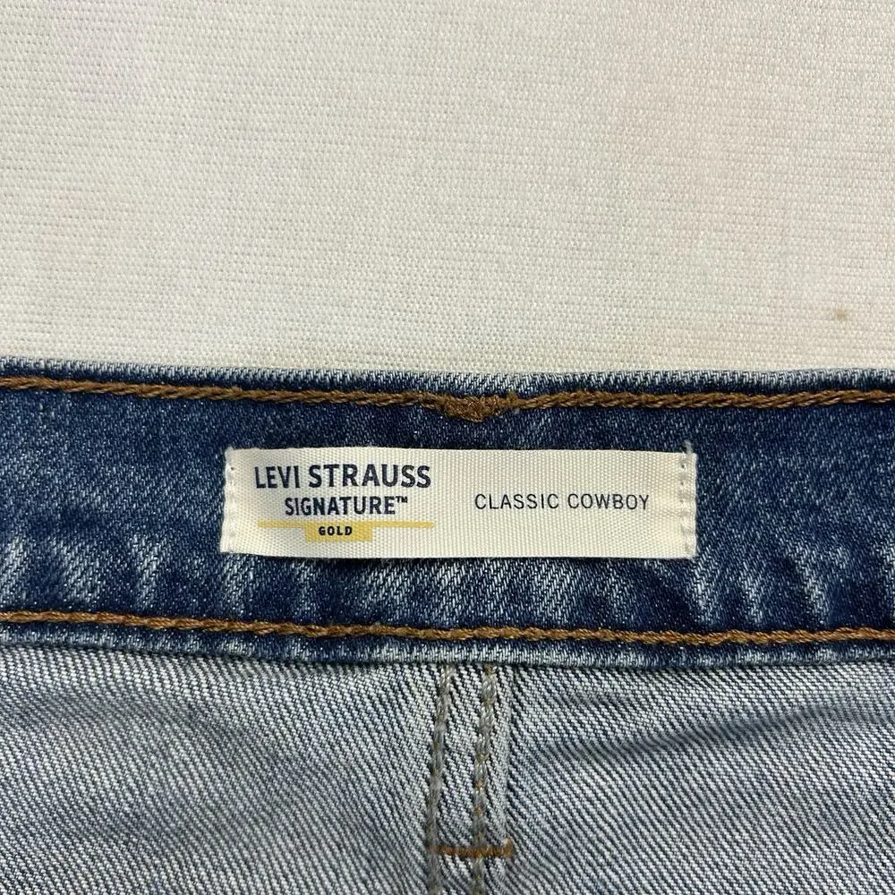 Levi Strauss Signature Gold Jeans Men’s 36x32 Classic Cowboy Western Blue Denim